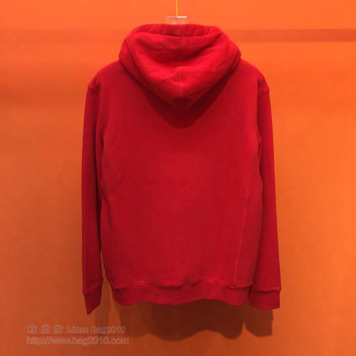 Supreme男裝 19-20FW施華洛世奇新款 最高品質 紅色 Supreme男士連帽套頭衛衣 男士秋季最新單品  tzy2358